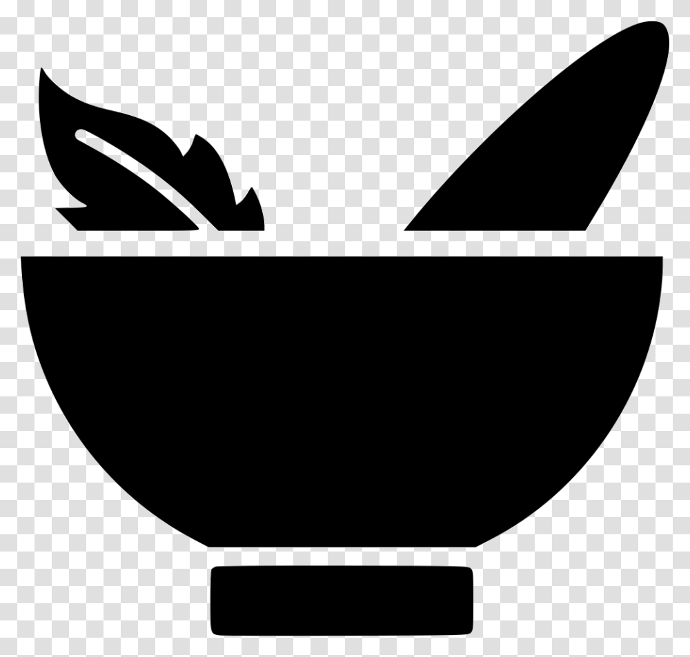Herb Herb Icon, Bowl, Silhouette, Stencil, Meal Transparent Png