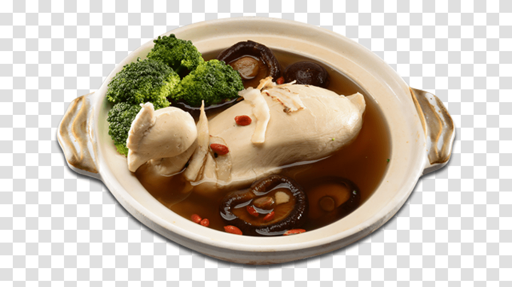 Herbal Chicken Soup, Bowl, Meal, Food, Dish Transparent Png