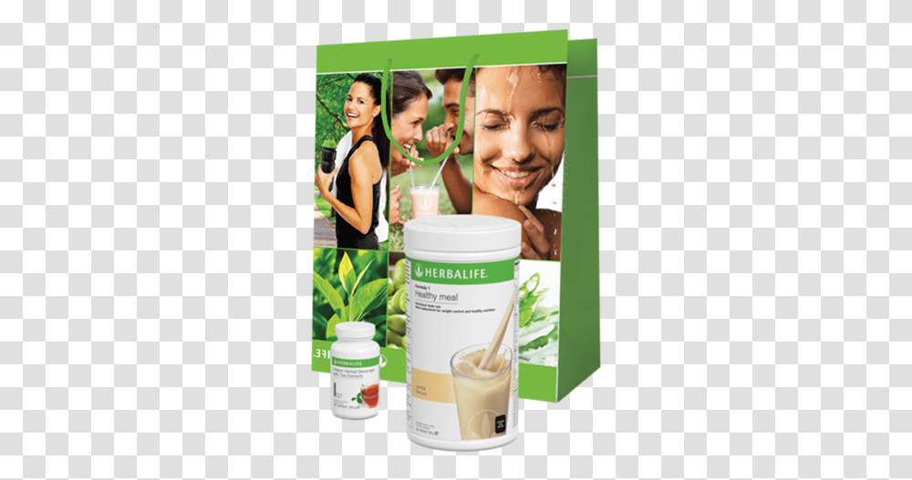 Herbalife Starter Breakfast Kit, Person, Collage, Poster, Advertisement Transparent Png