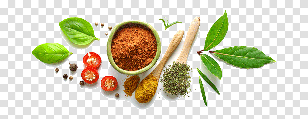 Herbs And Spices White Background, Spoon, Cutlery, Plant, Powder Transparent Png