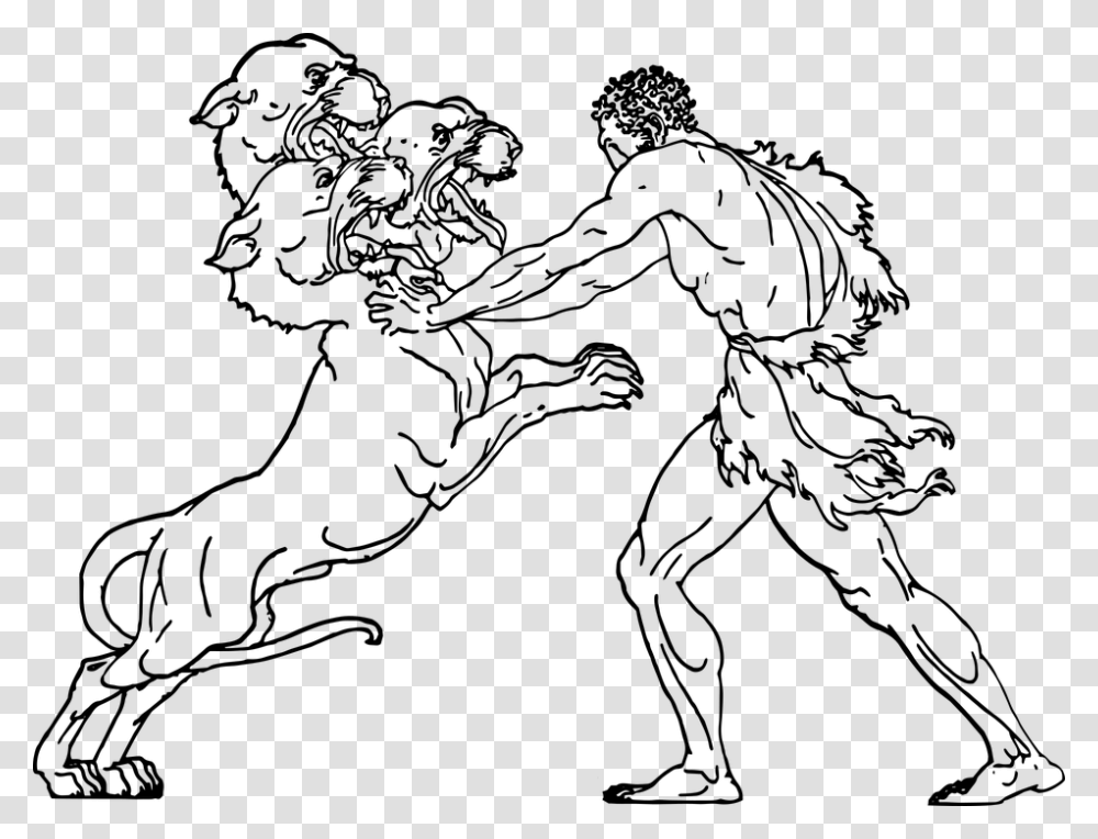 Hercules And Cerberus, Gray, World Of Warcraft Transparent Png