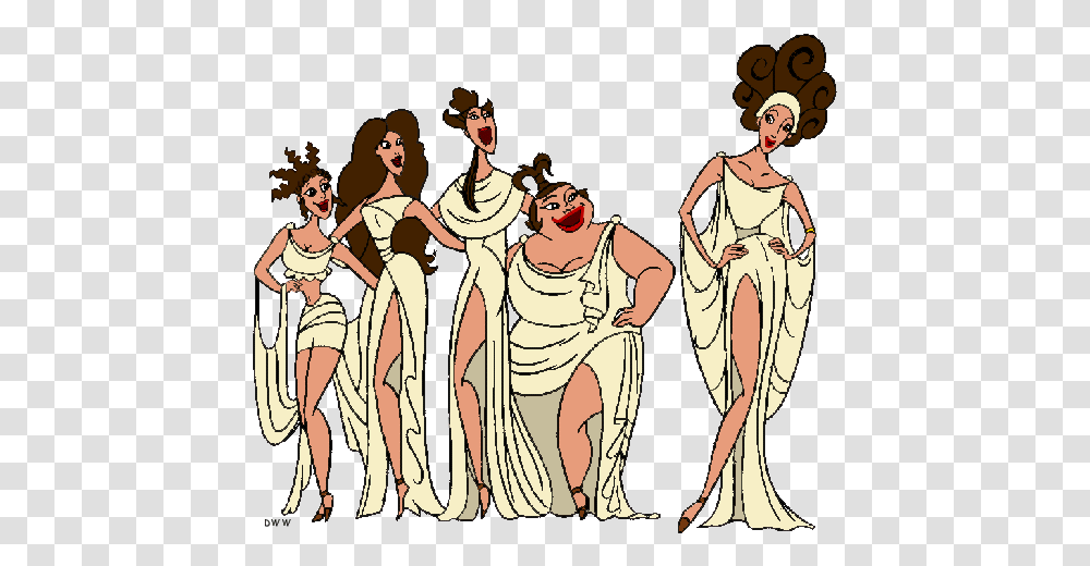 Hercules Disney Clipart Muses Disney Hercules Clip, Person, Costume, People, Drawing Transparent Png