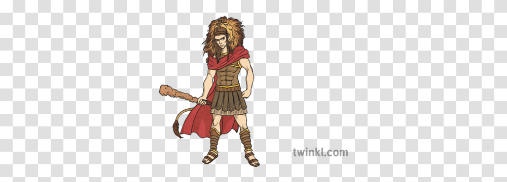 Hercules Illustration Twinkl Cartoon, Person, Human, Samurai, Clothing Transparent Png