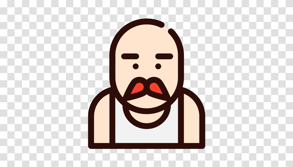 Hercules Simple Multicolor Icon With And Vector Format, Face, Mustache Transparent Png