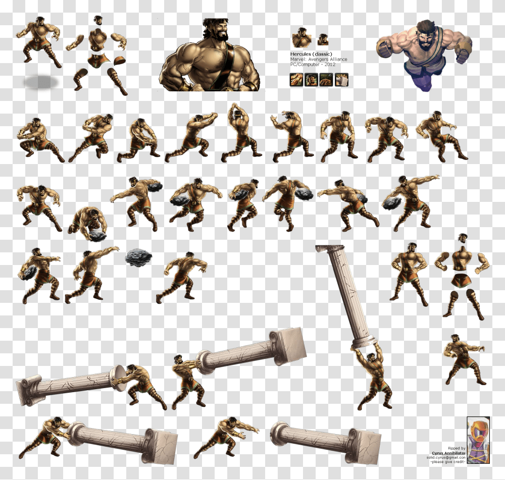Hercules Sprites, Bronze, Person, Human, Weapon Transparent Png