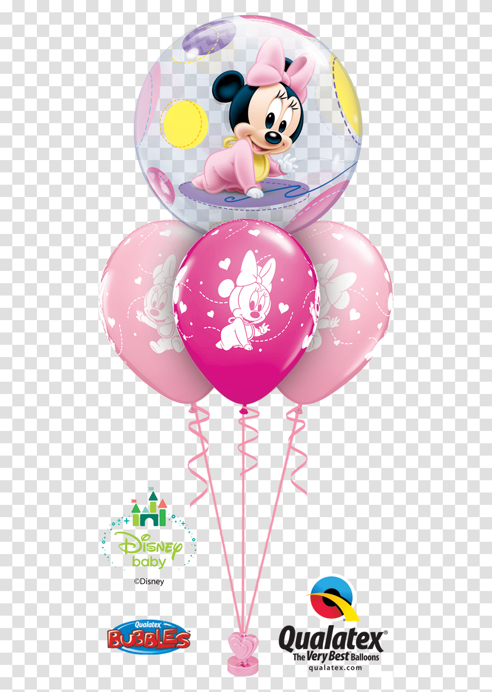 Here Are A Few More Lovely 1st Birthday Bouquet Design Birthday Qualatex Disney, Balloon Transparent Png