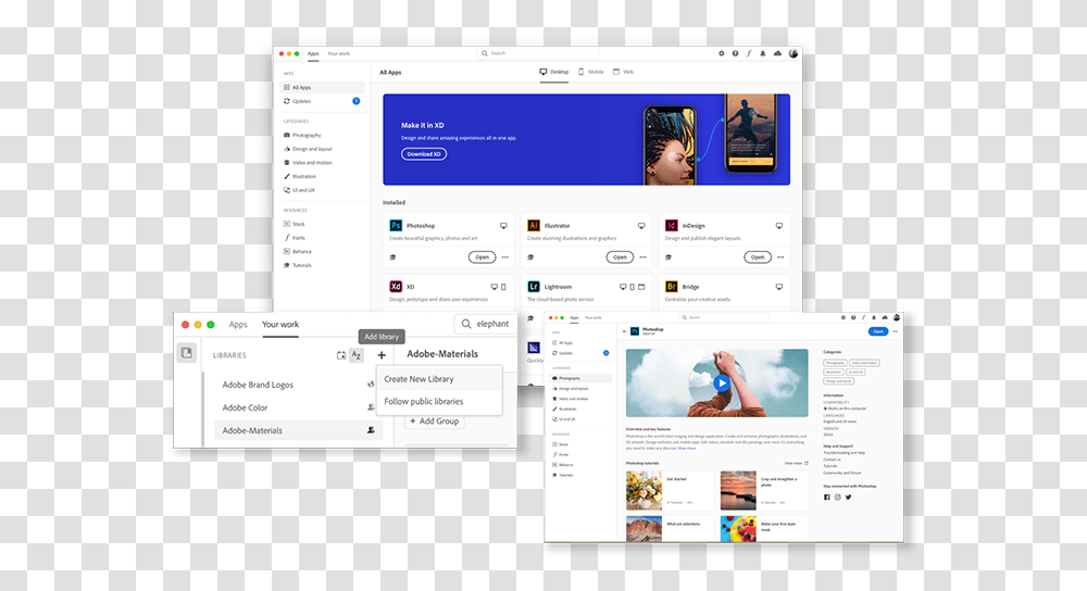 Here Comes Adobe Photoshop 2020 Faster And More Efficient New Creative Cloud App, File, Person, Human, Webpage Transparent Png