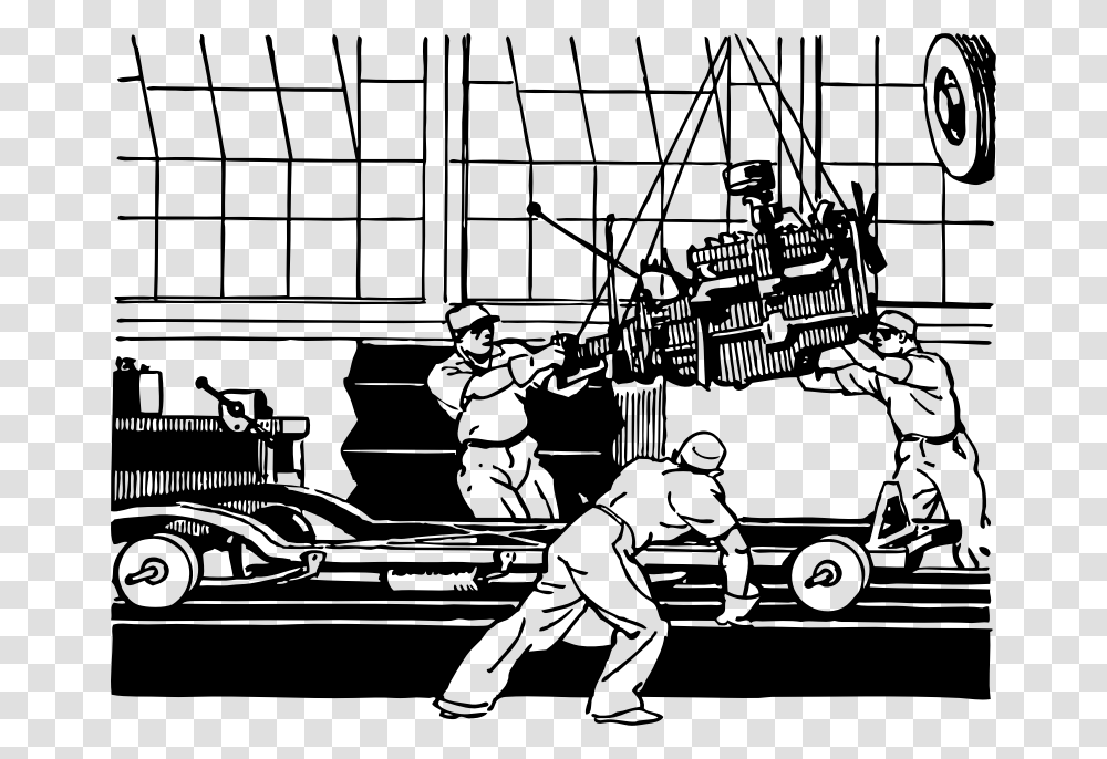 Here Comes The Engine Manufacture A Car Cartoon, Gray, World Of Warcraft Transparent Png