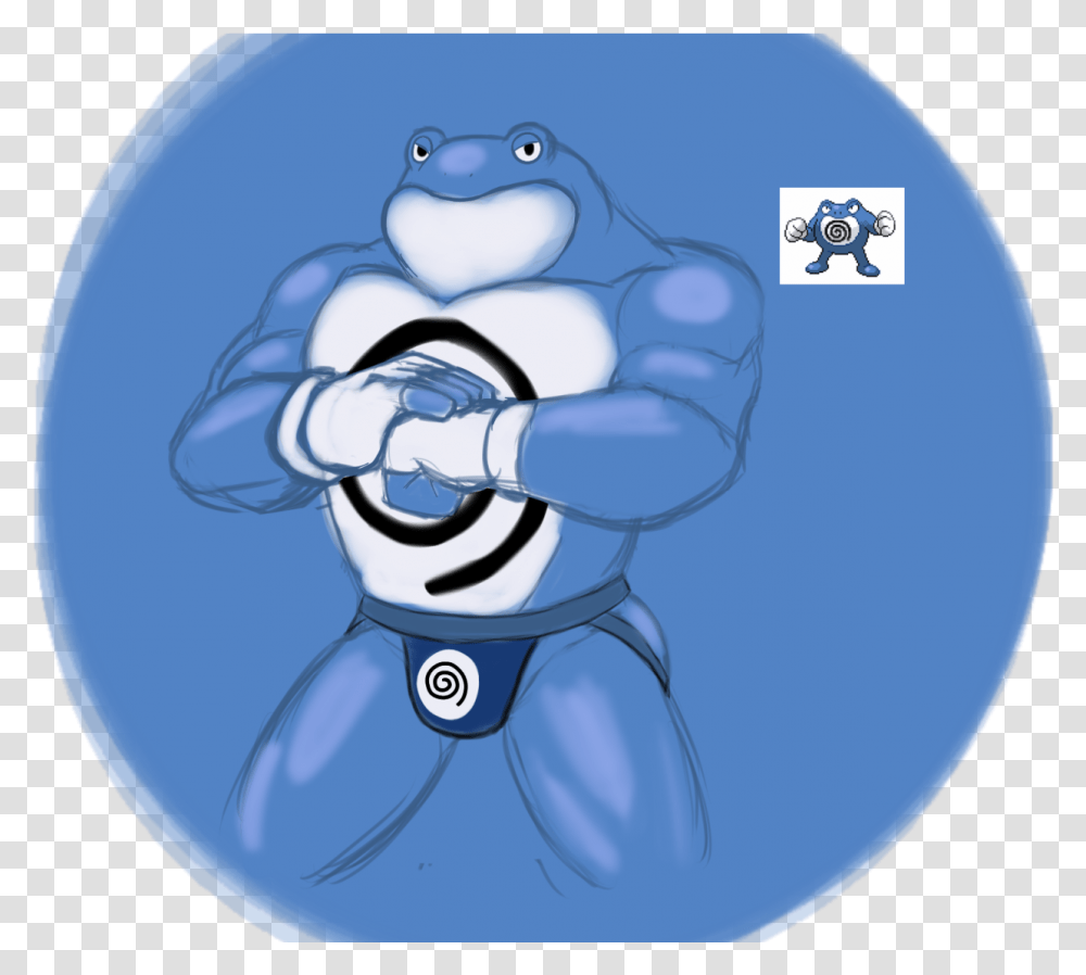 Here Have An Anthro Poliwrath While We're At It Muscle Poliwrath, Label, Snowman, Winter Transparent Png