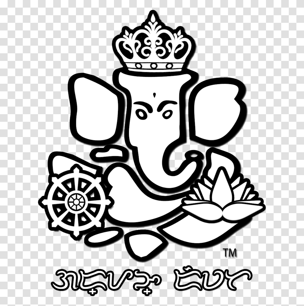 Here Is A Filipino Rendering Of The Elephant Deity Ganesha Vector, Stencil, Poster, Advertisement Transparent Png
