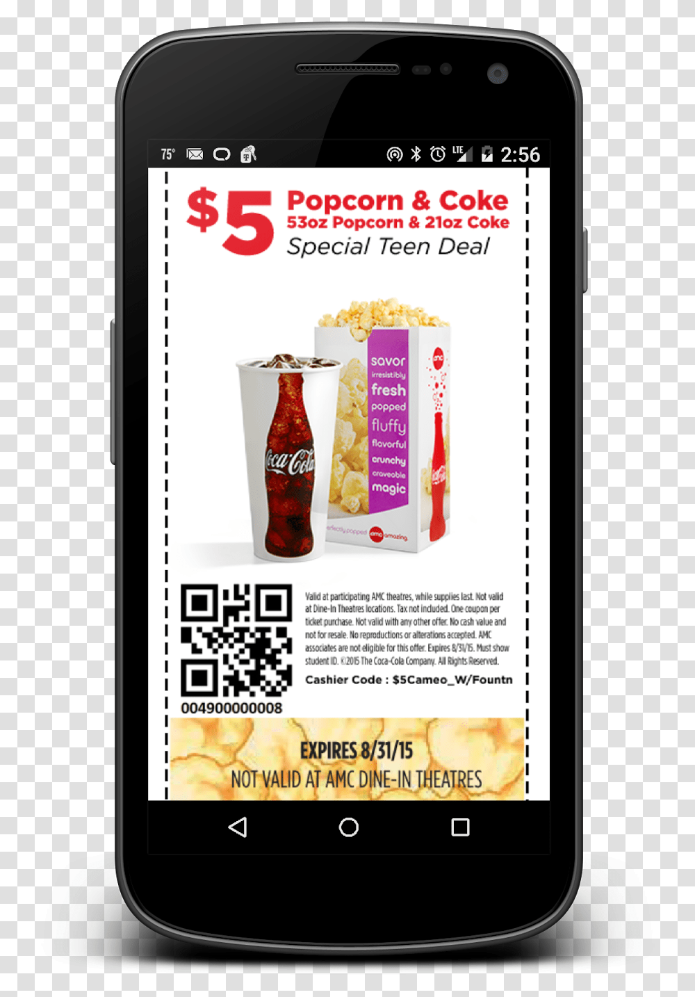 Here Is A Great Amc Theatre Deal Just For Teens, Mobile Phone, Electronics, Cell Phone, QR Code Transparent Png