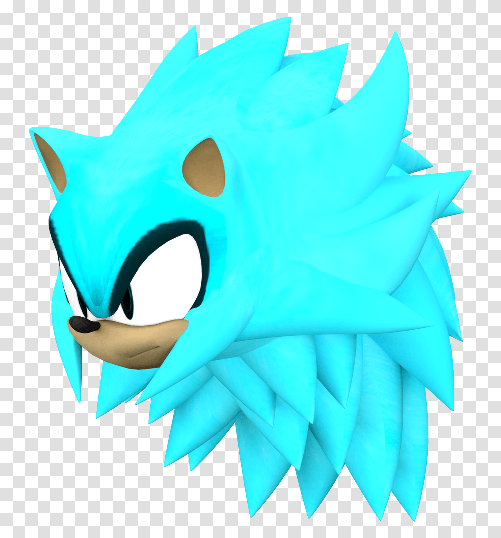Here This Ssgss The Hedgehog Head Icon Fictional Character, Toy, Art, Paper, Dragon Transparent Png