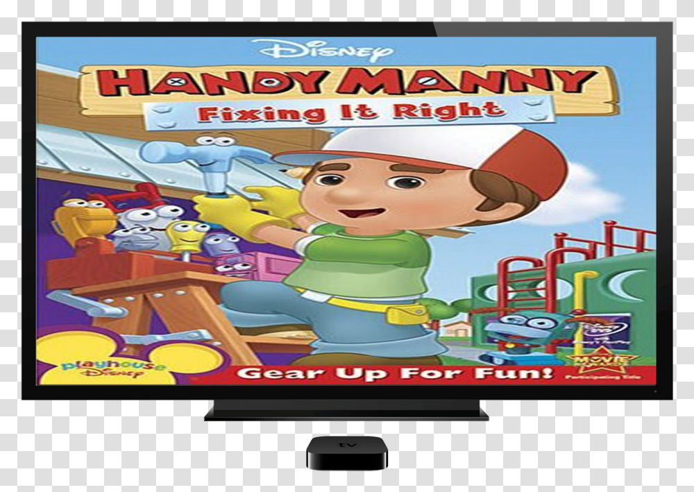Here Thundercats 9 First Handy Manny Jake Phone Cartoon, Monitor, Screen, Electronics, Display Transparent Png