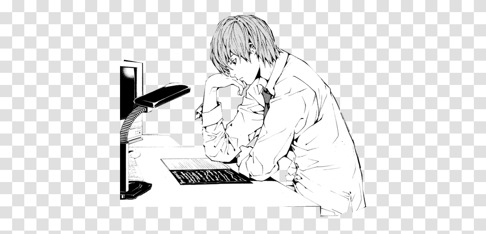Heres A Light Yagami If Death Note Raito, Person, Human, Manga, Comics Transparent Png