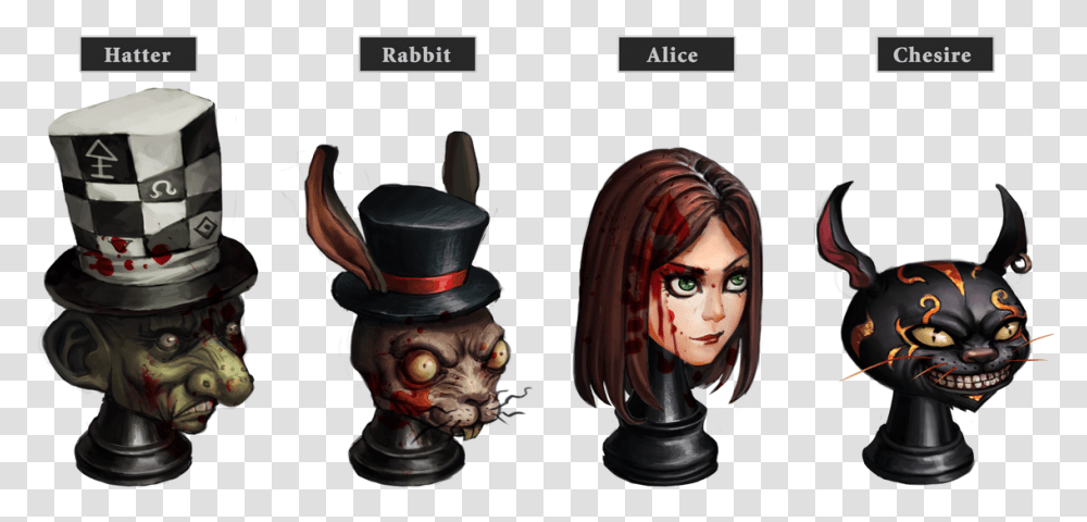 Heres An Alice 3 Update From Last Week Cheshire Cat Alice Asylum, Helmet, Apparel, Performer Transparent Png