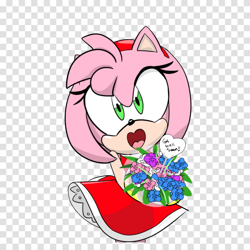 Heres An Amy With A Bouquet If You Need It Sonicthehedgehog, Sweets, Food, Confectionery Transparent Png