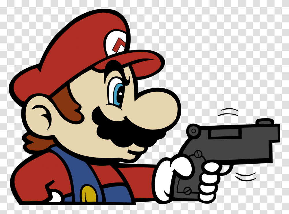 Heres Hi Res Mario Holding A Gun Mario With A Gun, Animal, Super Mario Transparent Png