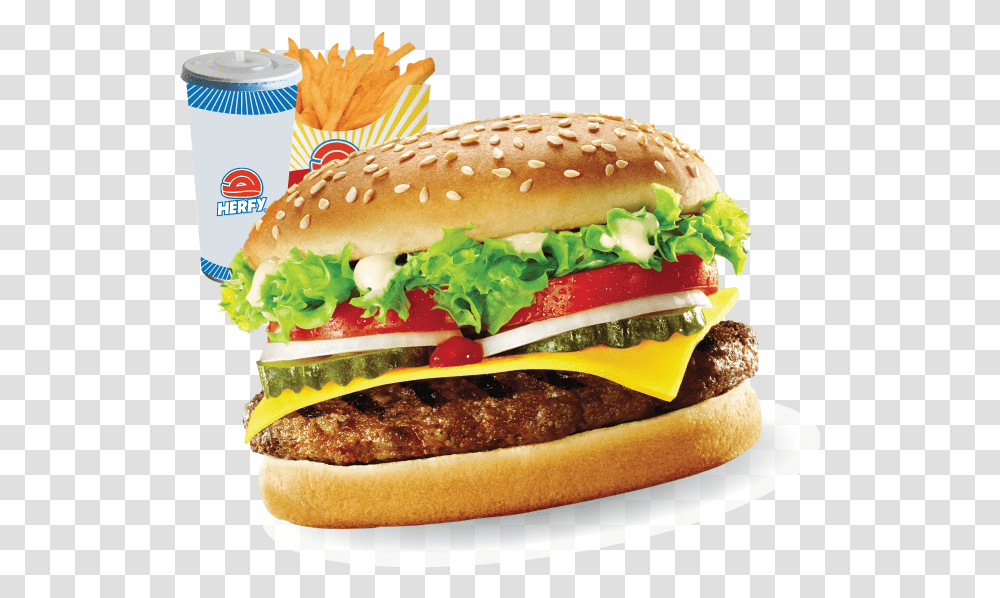 Herfy Burger, Food Transparent Png