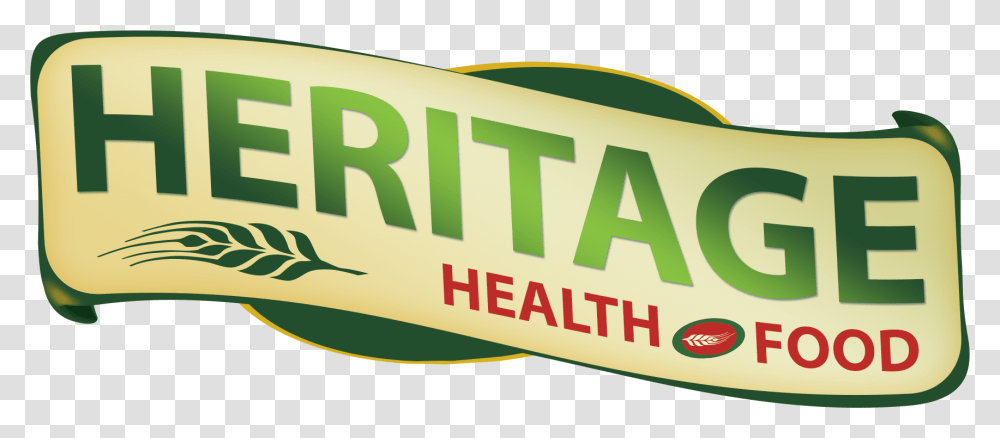 Heritage Health Food Logo, Word, Green, Label Transparent Png