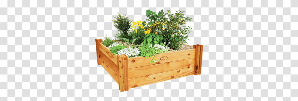 Heritage Timber Raised Garden Bed Raised Timber Garden Bed Bunnings, Potted Plant, Vase, Jar, Pottery Transparent Png