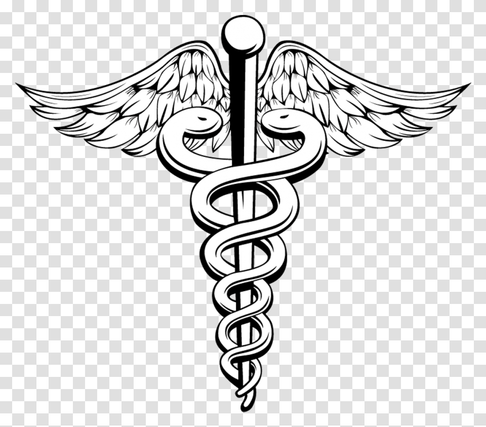 Hermes Caduceus As A Symbol Of Medicine Caduceus Clipart, Emblem, Cross, Weapon, Weaponry Transparent Png