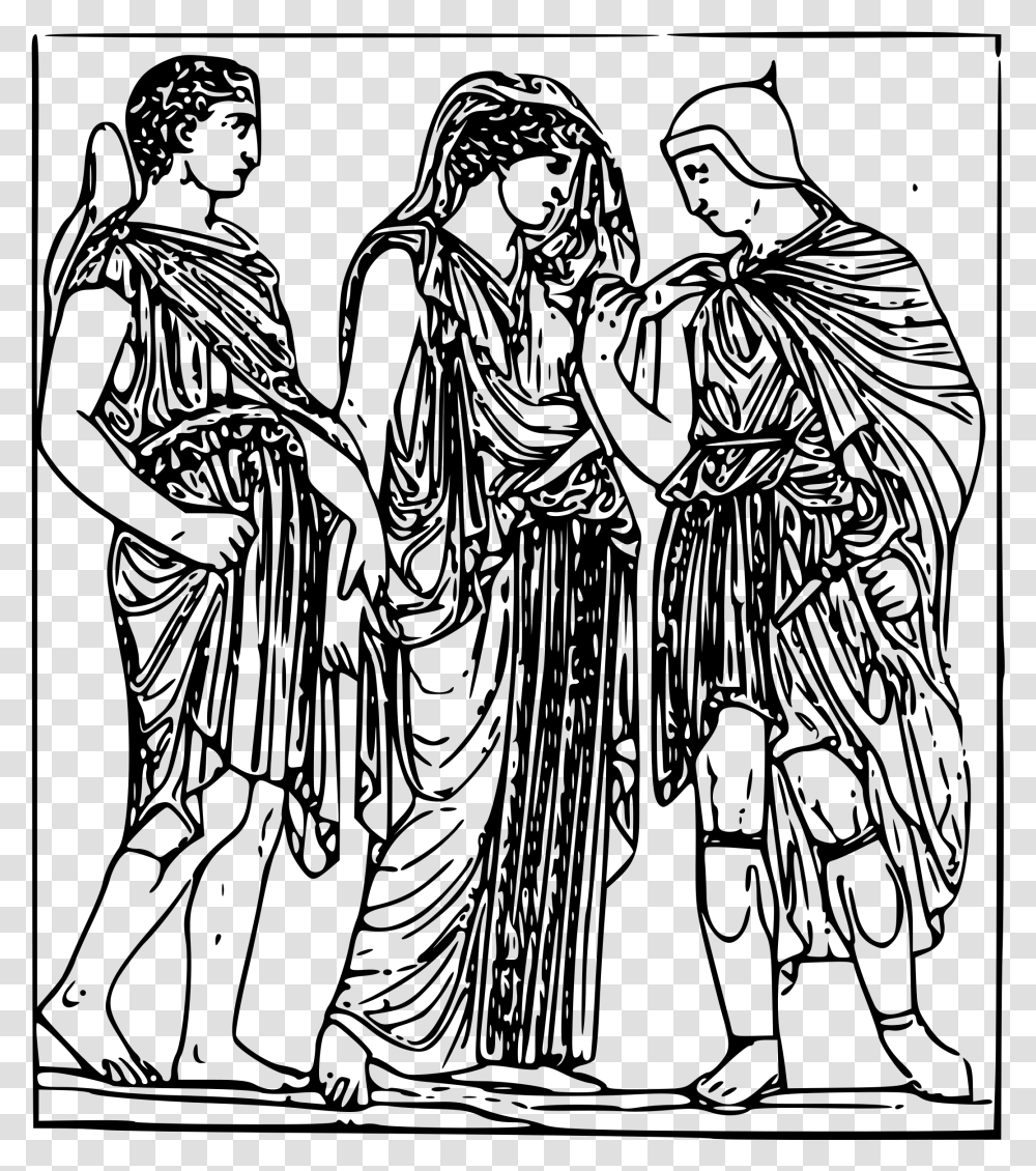 Hermes Orpheus And Eurydice Clip Arts Orpheus And Eurydice Coloring Page, Gray, World Of Warcraft Transparent Png