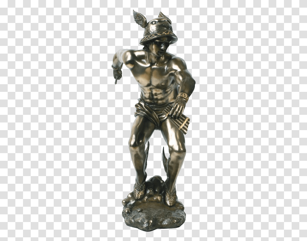 Hermes Statue Broken Bronze Statue, Person, Human, Trophy, Figurine Transparent Png