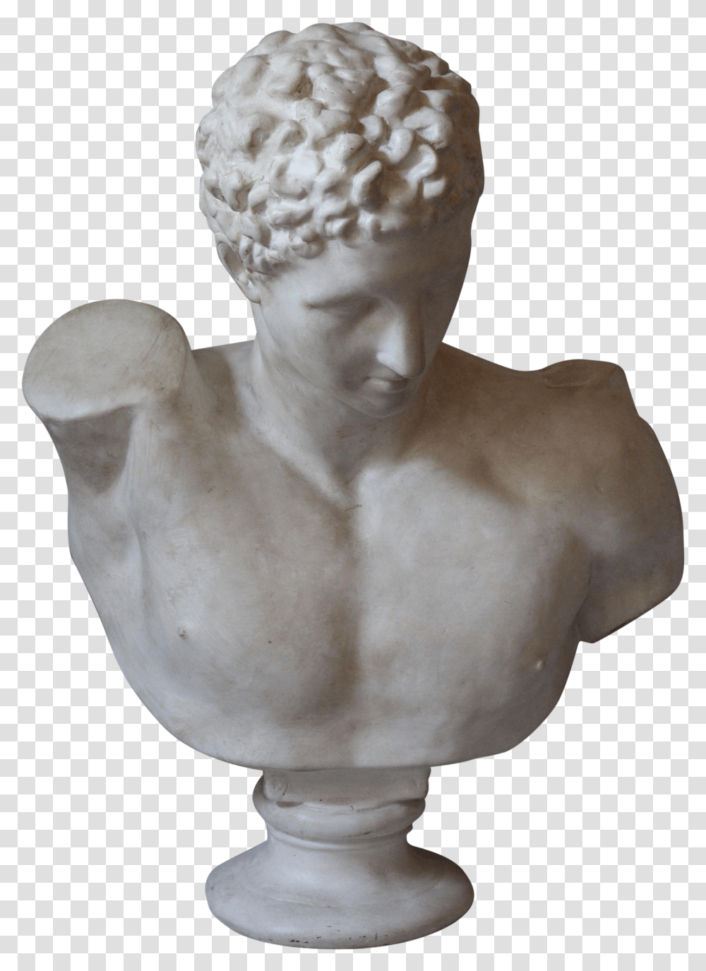Hermes Statue Face, Sculpture, Figurine, Torso Transparent Png