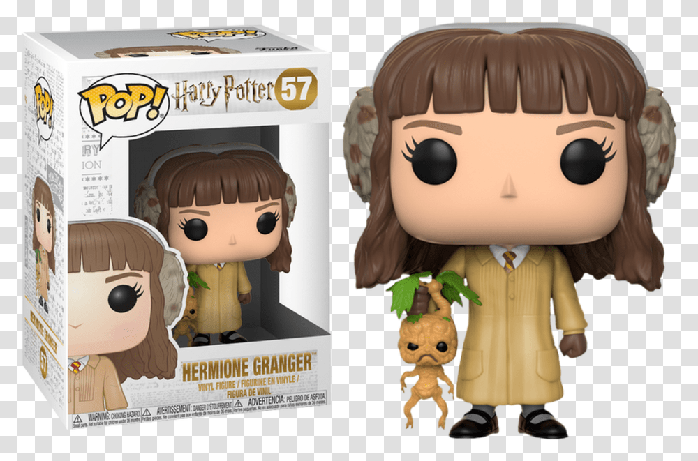 Hermione Granger In Herbology Outfit Pop Vinyl Figure Pop Vinyl, Doll, Toy, Plant, Person Transparent Png