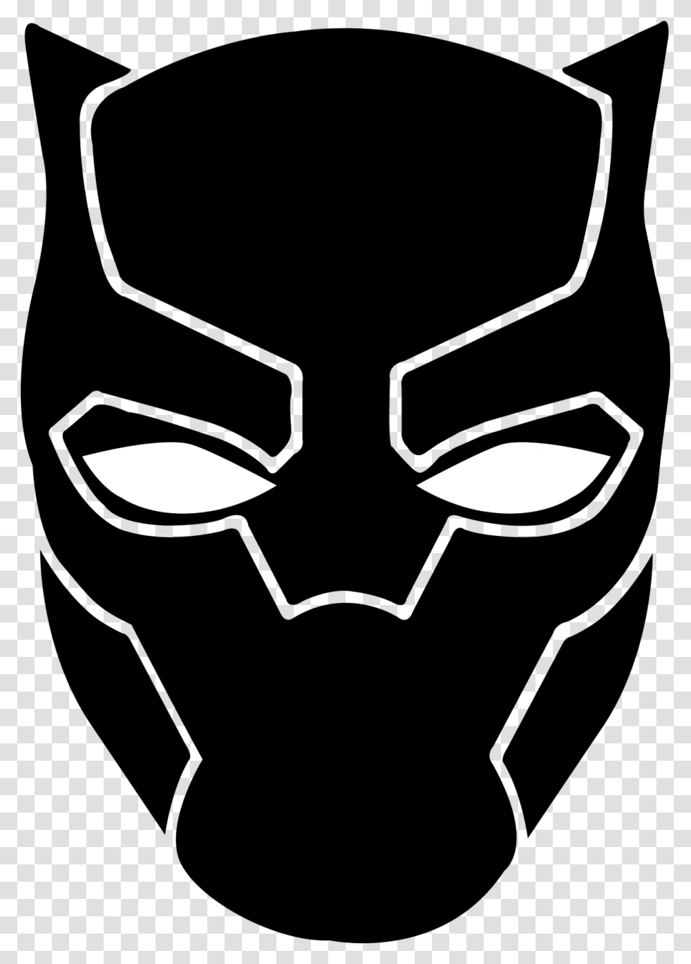 Hero Clipart Black And White, Mask Transparent Png