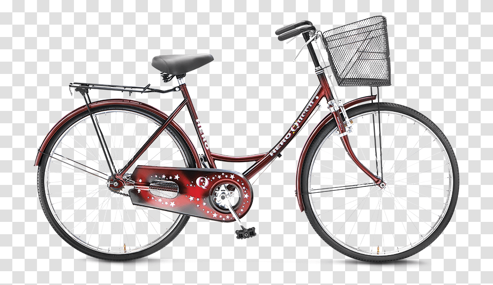 Hero Cycle With Basket, Bicycle, Vehicle, Transportation, Bike Transparent Png