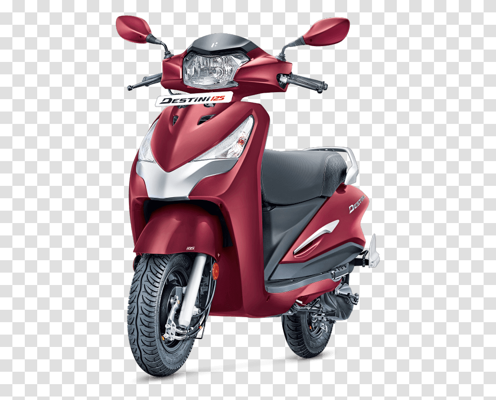 Hero Destini 125 Colours, Motorcycle, Vehicle, Transportation, Wheel Transparent Png