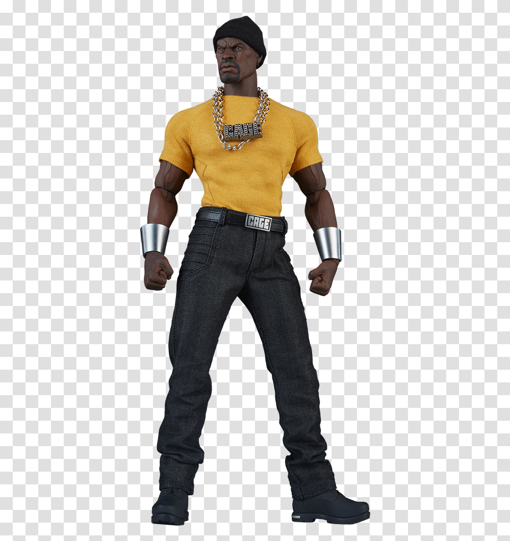Hero For Hire Luke Cage Action Figure, Necklace, Jewelry, Accessories, Person Transparent Png