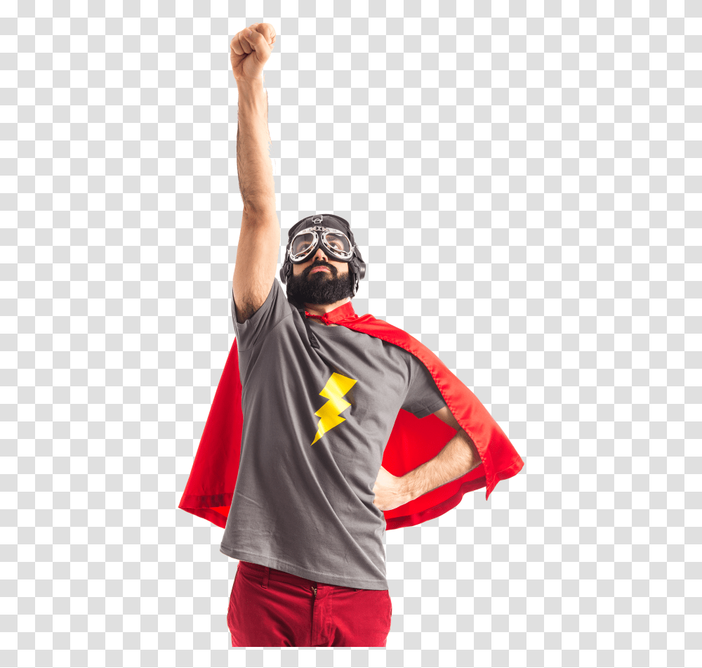 Hero Hand, Sleeve, Person, Face Transparent Png