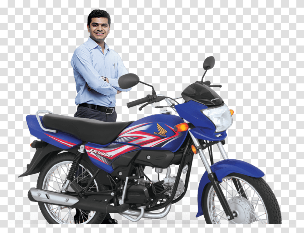 Hero Honda Bikes, Motorcycle, Vehicle, Transportation, Person Transparent Png