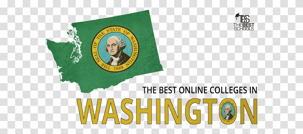 Hero Image For The Best Online Colleges In Washington Emblem, Person, Poster, Logo Transparent Png