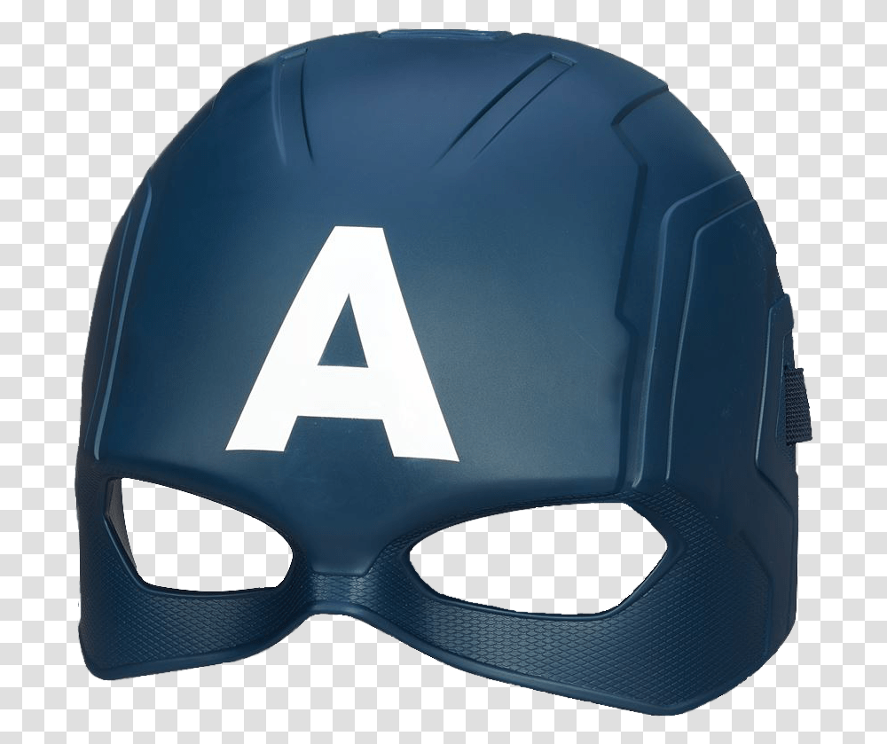 Hero Mask Captain America Mask, Apparel, Helmet, Batting Helmet Transparent Png