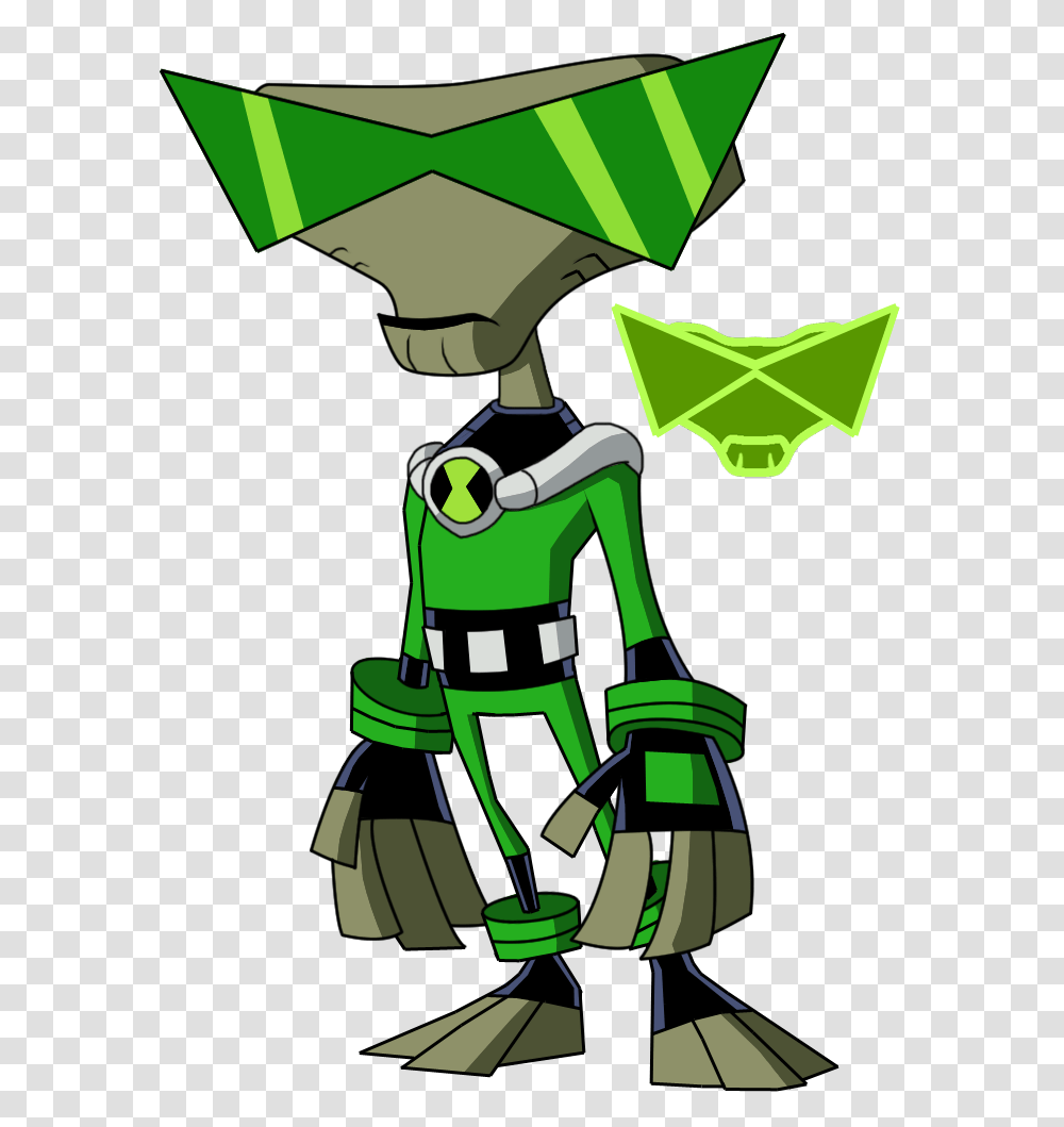 Hero Of Ben Ten, Recycling Symbol, Green, Robot Transparent Png