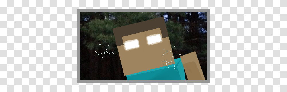 Herobrine, Mailbox, Letterbox, Cardboard, Carton Transparent Png