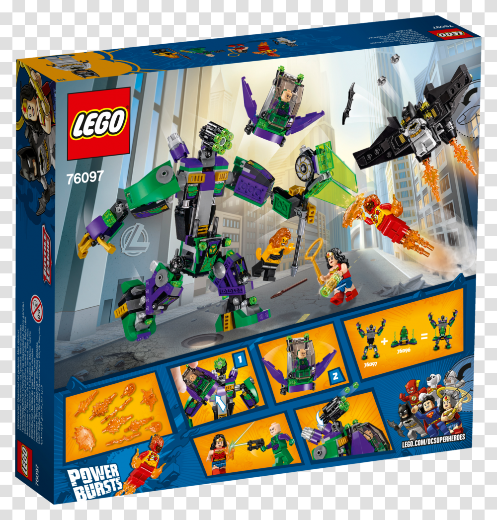 Heroes Lex Luthor Mech Takedown Large Lego Justice League 2018 Sets, Arcade Game Machine Transparent Png