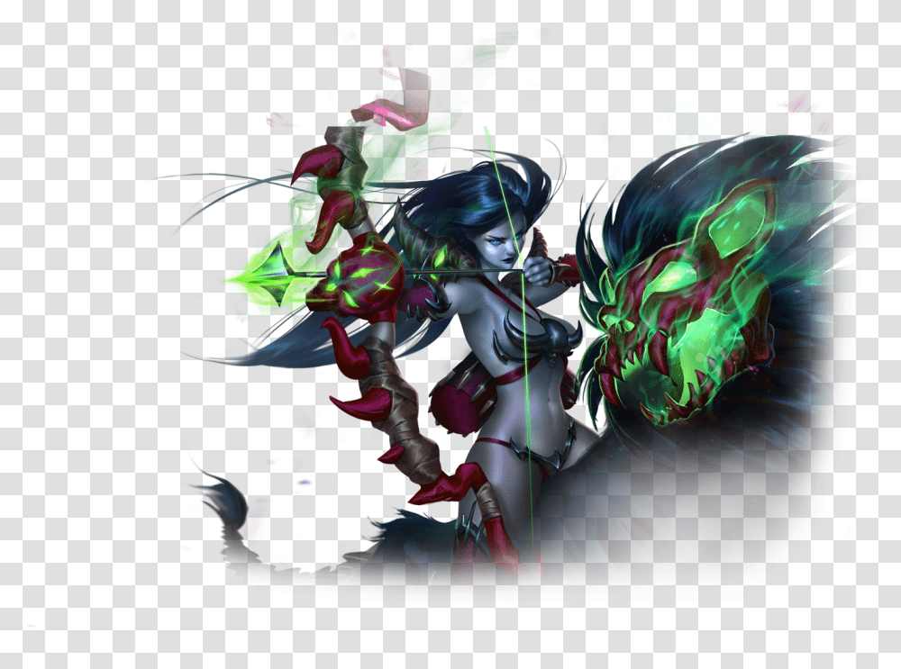 Heroes Of Newerth Hero Forsaken Archer, Graphics, Art, Floral Design, Pattern Transparent Png