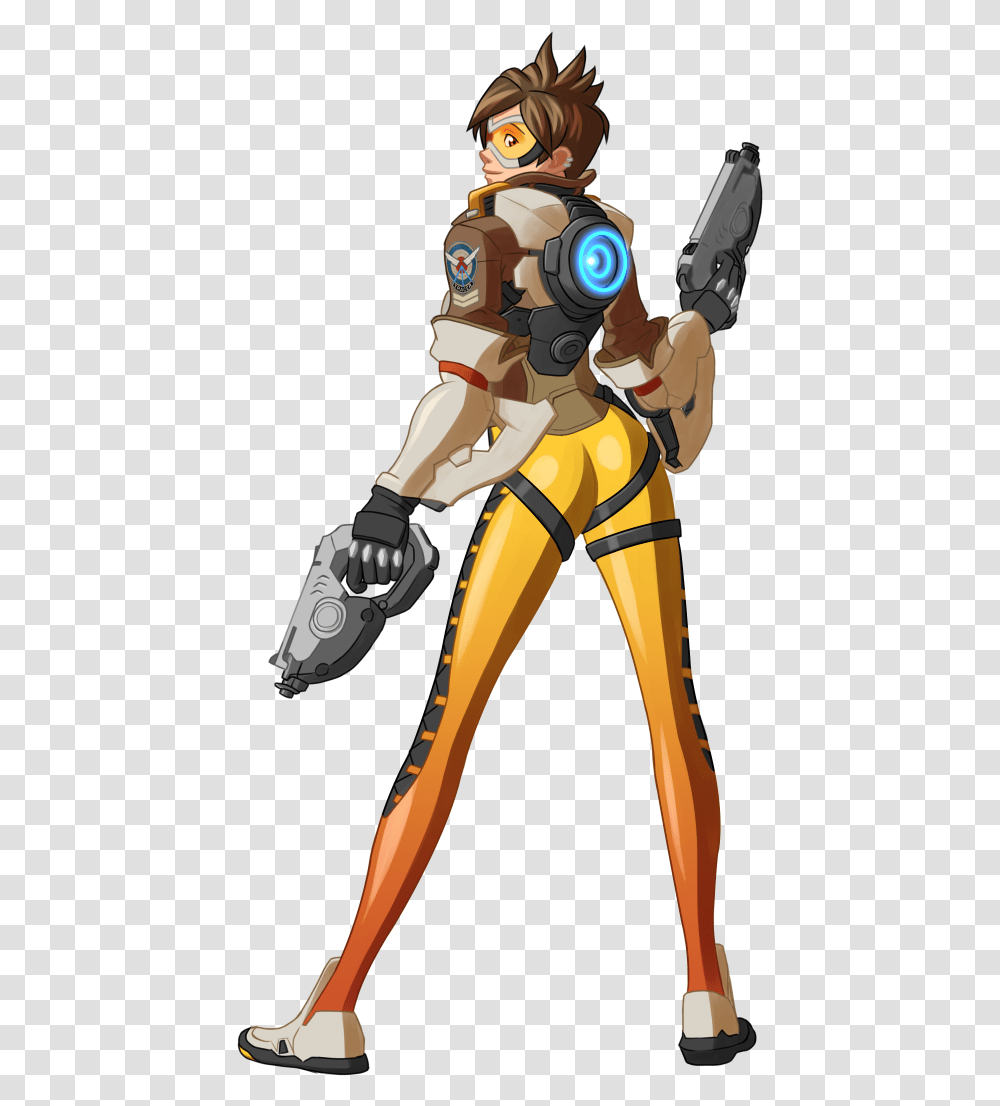 Heroes Of The Storm Figurine Cartoon Fictional Character Tracer Overwatch, Person, Hand, Leisure Activities Transparent Png