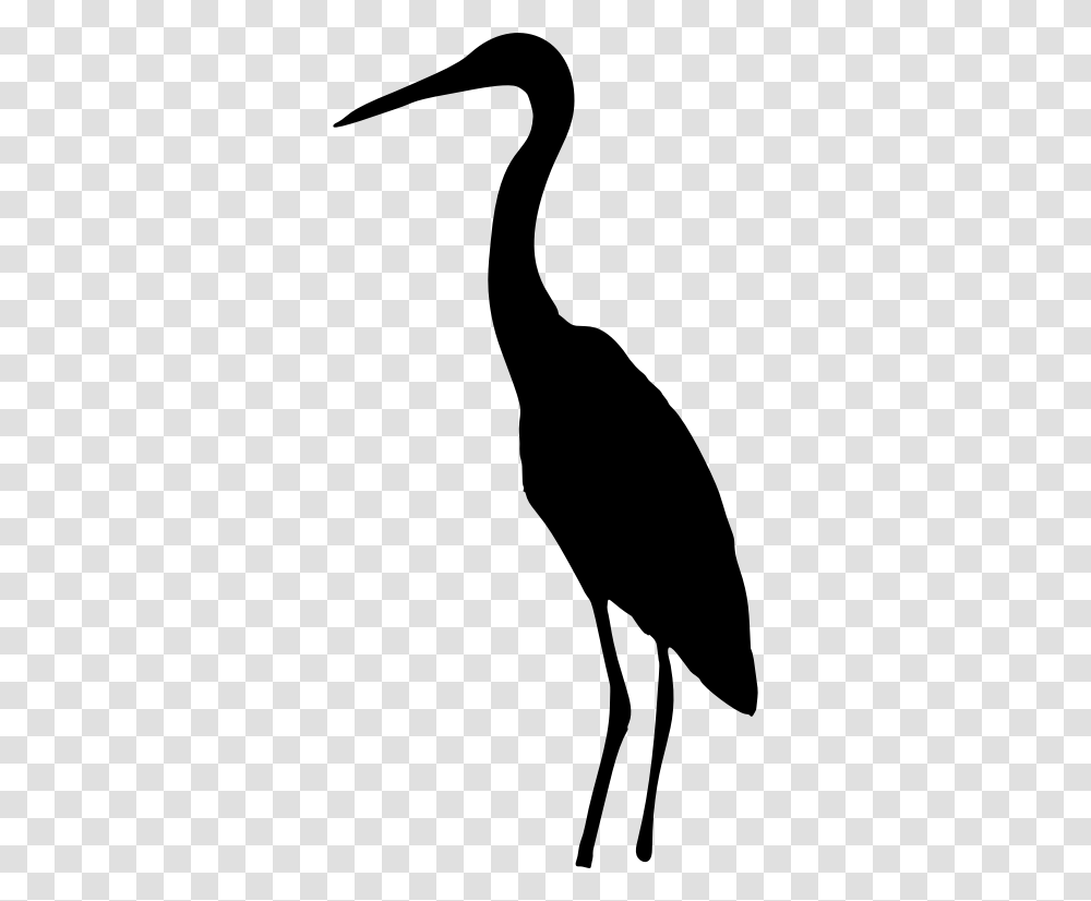 Heron Crane Silhouette Bird Clip Art, Gray, World Of Warcraft Transparent Png