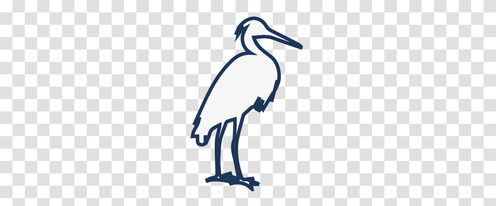 Heron Outline Blue Heron Sports, Bird, Animal, Stork, Crane Bird Transparent Png