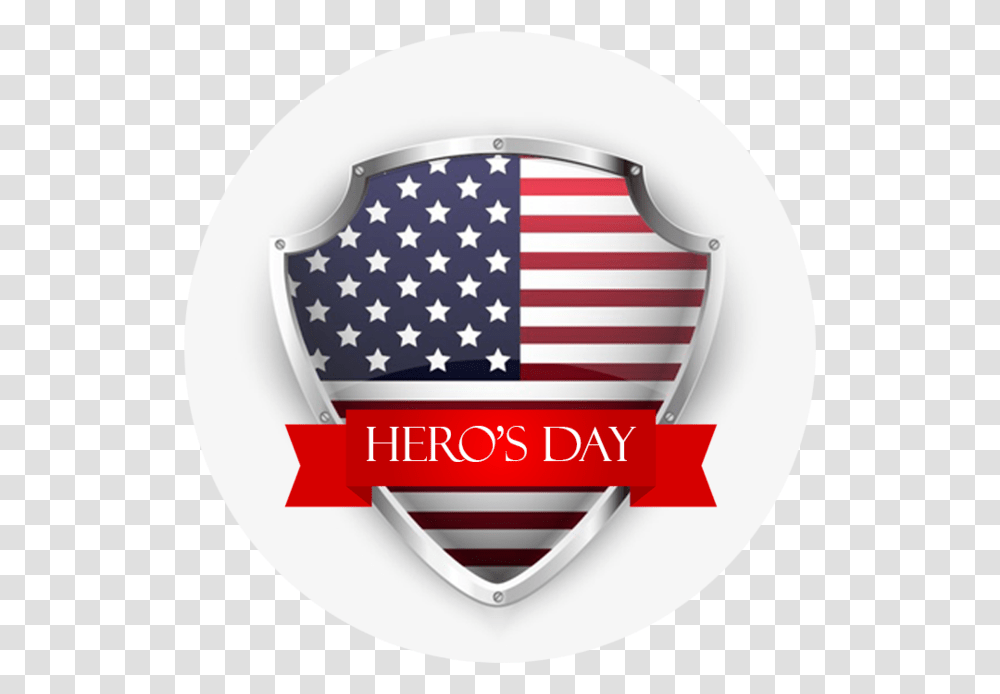 Heros Day American Flag Shield, Armor, Logo, Trademark Transparent Png