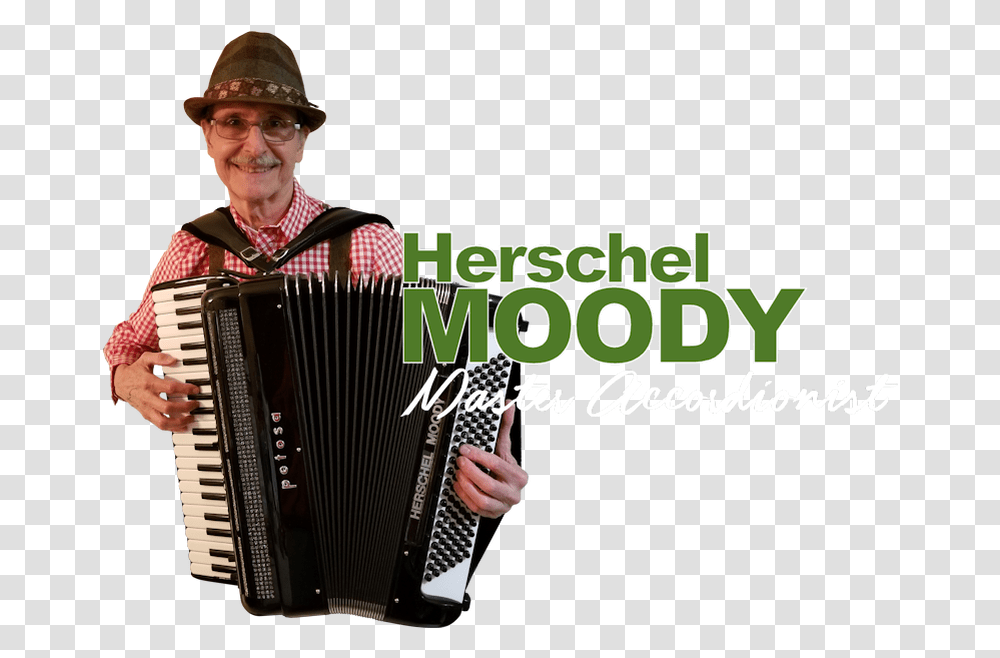 Herschel Moody Accordion Costume Hat, Person, Human, Musical Instrument Transparent Png