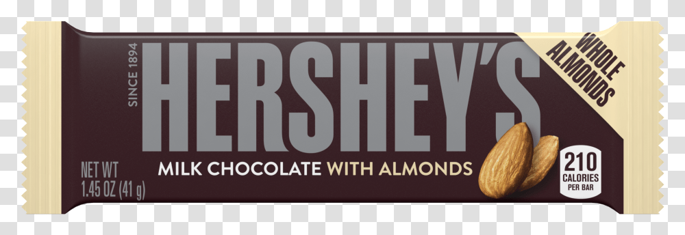 Hershey Almond Bar Calories, Word, Label, Logo Transparent Png