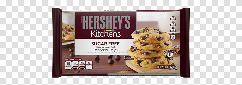 Hershey's Kitchens Semi Sweet Chocolate Chips Hershey's Kitchen Sugar Free Chocolate Chips, Cookie, Food, Plant, Sweets Transparent Png