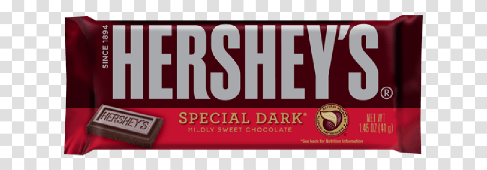 Hershey's Special Dark Chocolate Bar Hersheys Special Dark Bar 41 G, Word, Alphabet, Logo Transparent Png