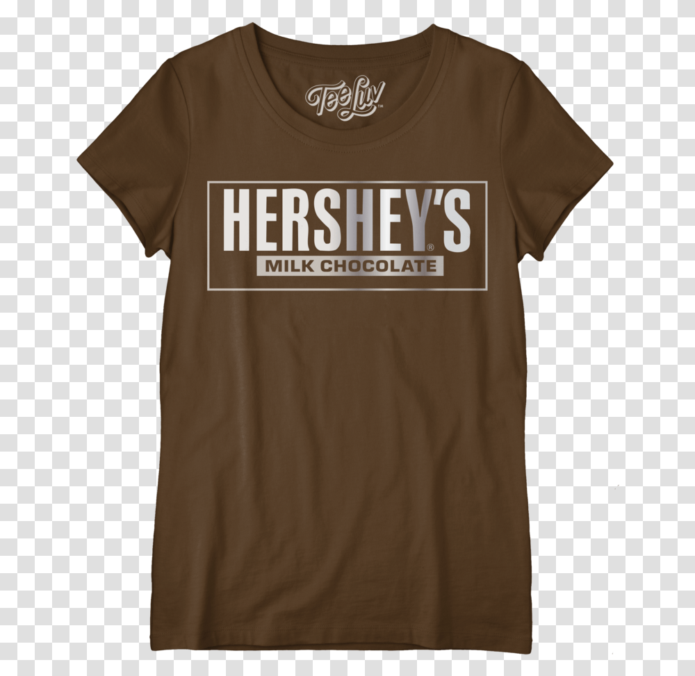 Hersheyquots Logo Womenquots Crew Tee Hershey Chocolate Bar, Apparel, T-Shirt, Khaki Transparent Png